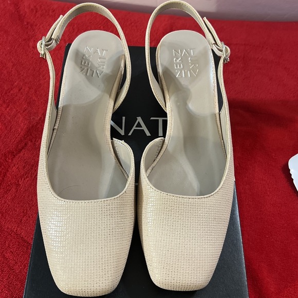 Naturalizer Jayla Comfort Slingback Pumps Sandals Shoes And Women's Sz 8 Sand - Picture 6 of 16